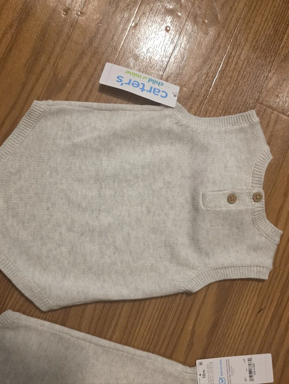 Carter's Sleeveless Knit Baby Onesie with Flag
